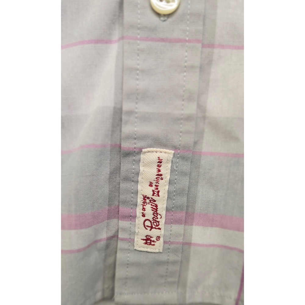 Original Penguin Mens Small Classic Fit Plaid‎ Short Sleeve Button Down Shirt - Picture 3 of 10